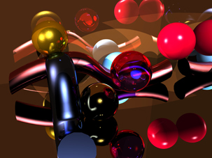 Fantasy CGI image Purple Raining